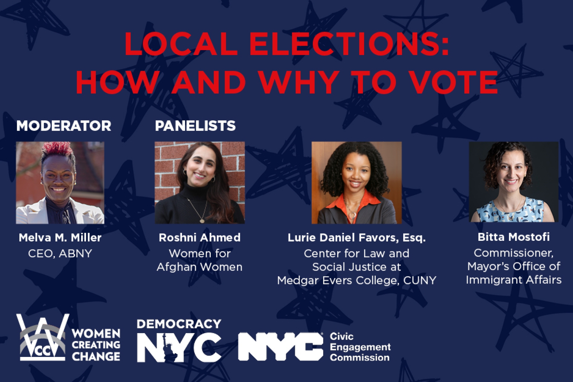 Local Elections: A Panel on How and Why to Vote