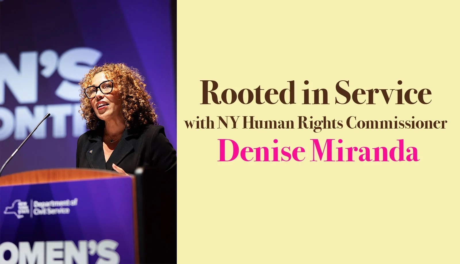 Rooted in Service with Human Rights Commissioner Denise Miranda