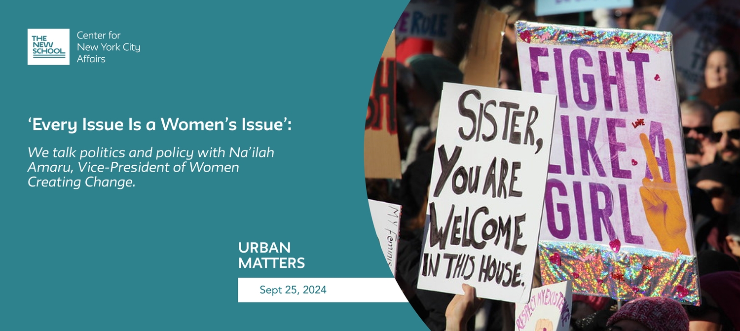 Le Centre pour les affaires de la ville de New York &agrave; la New School ; Chaque question est une...