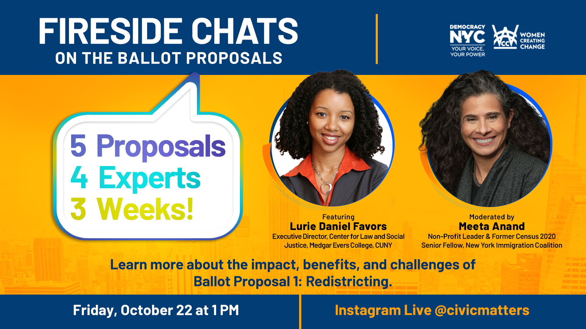 NYC Ballot Proposals: 5 Proposals, 4 Experts, 3 Weeks – Women Creating ...