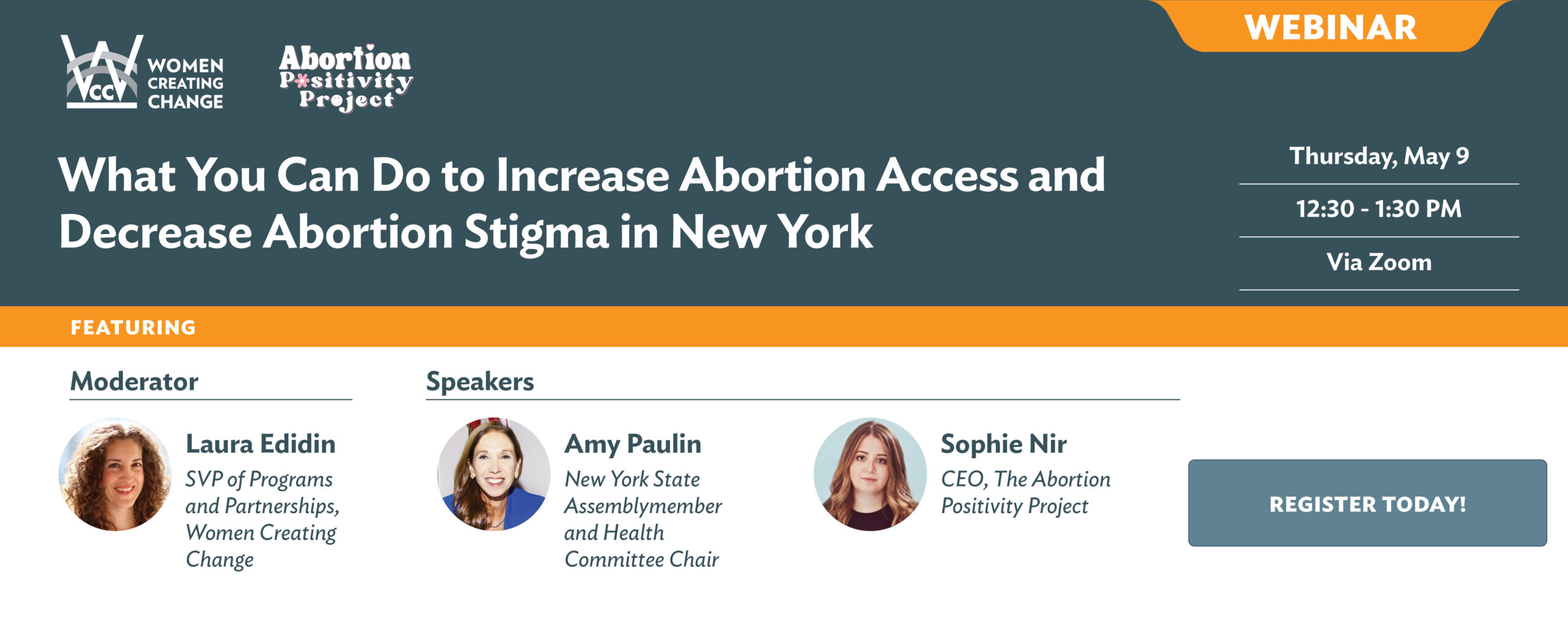 WCC Webinar on 5/09 @12:30PM  | Join us for an enlightening discussion dedicated to understanding and advancing reproductive justice in New York.