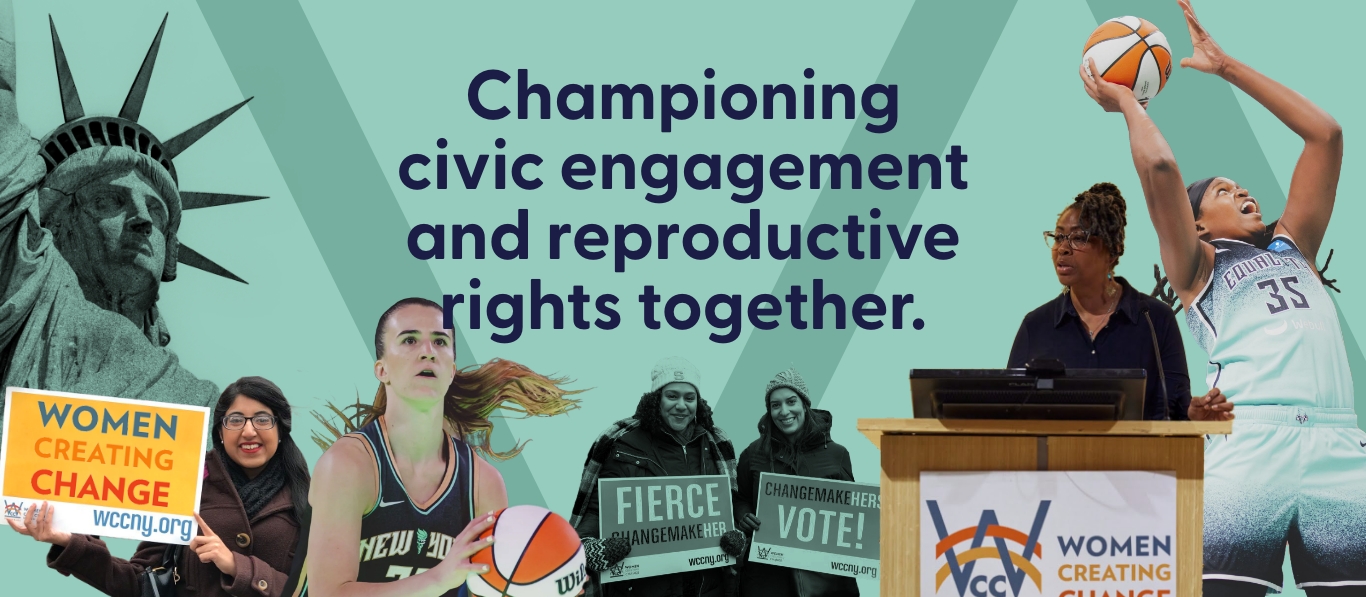 LEARN, ACT, VOTE | WCC and the New York Liberty join forces to encourage voting and advance reproductive justice.